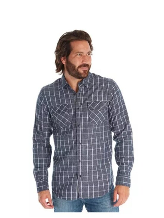 Px Other - Mens PX Blue Long Sleeve Button Down Shirt Plaid NWT Medium